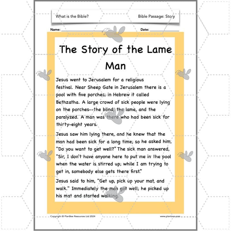 PlanBee What is the Christian Bible? Year 3 KS1 PlanBee RE Lessons