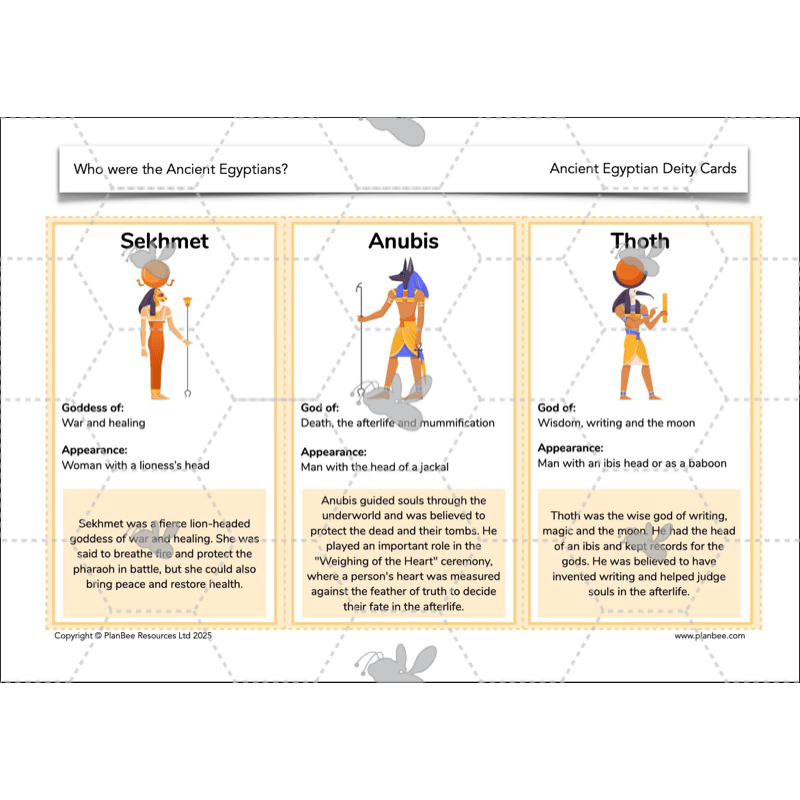 PlanBee Who were the Ancient Egyptians? KS2 History Lesson Pack