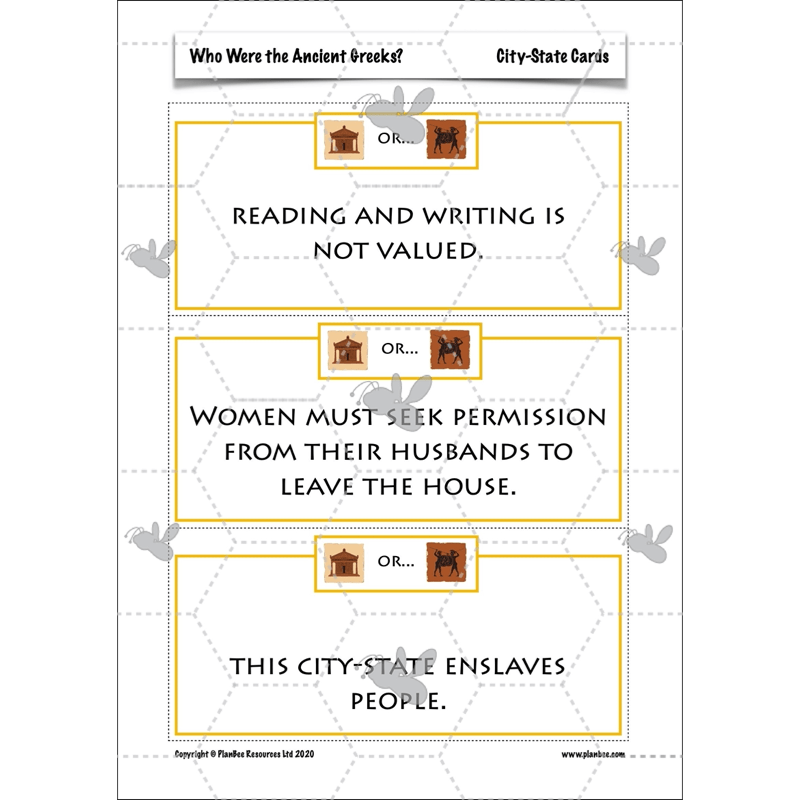 PlanBee Who were the Ancient Greeks KS2 History Lesson Plans