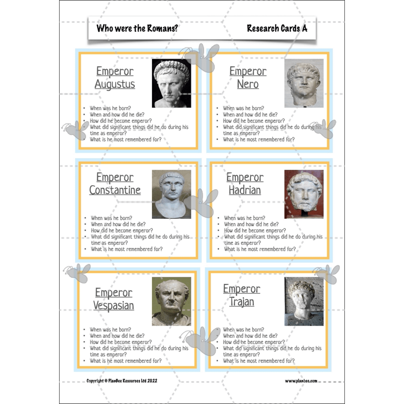 PlanBee Who were the Romans? KS2 Lesson Planning and Resources
