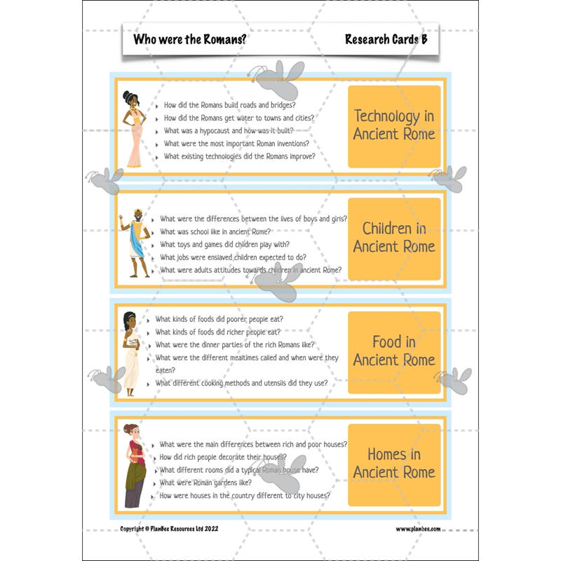 PlanBee Who were the Romans? KS2 Lesson Planning and Resources