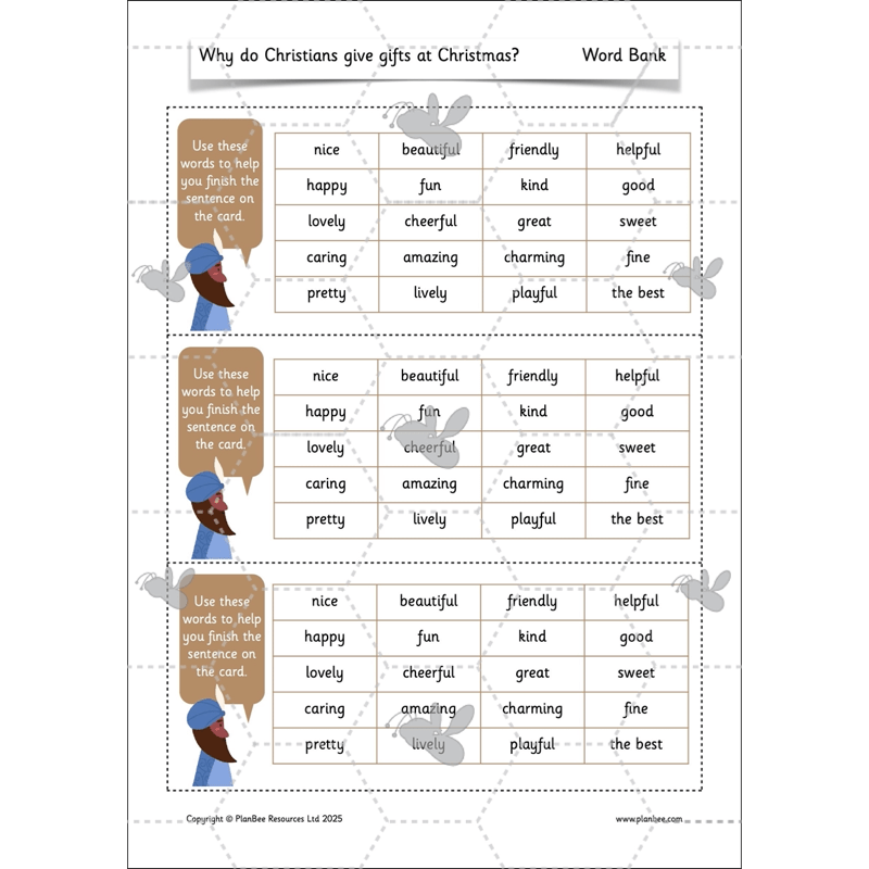 PlanBee Why do Christians give gifts at Christmas? PlanBee KS1 RE