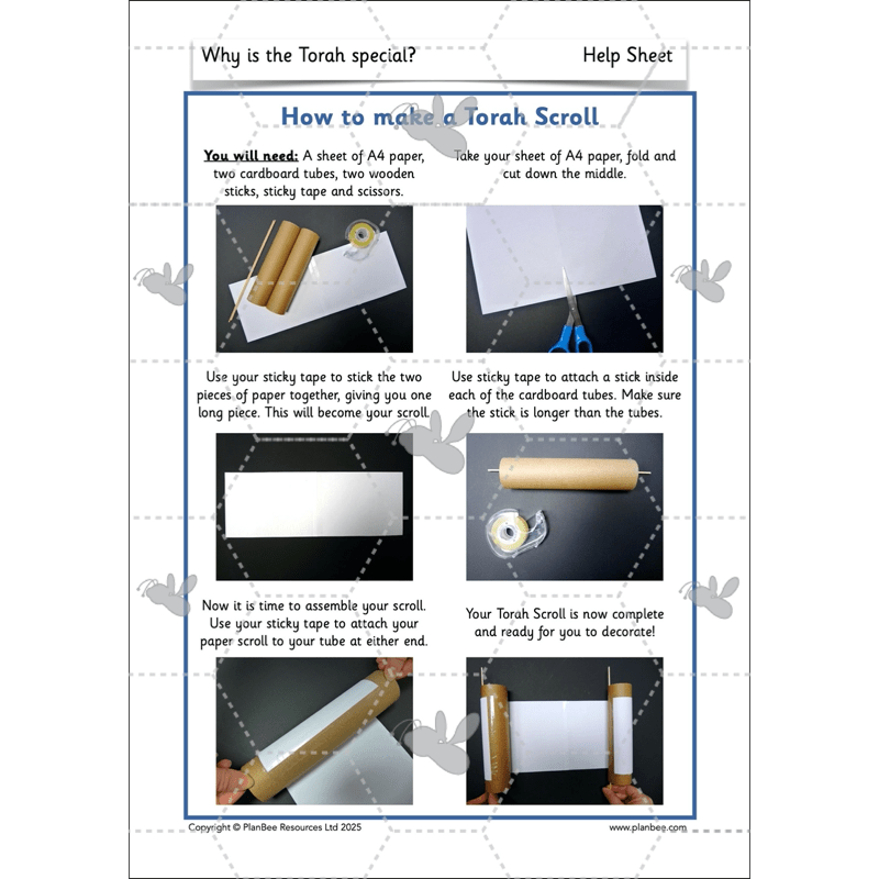 PlanBee Why is the Torah Special? The Torah KS1 RE Lessons