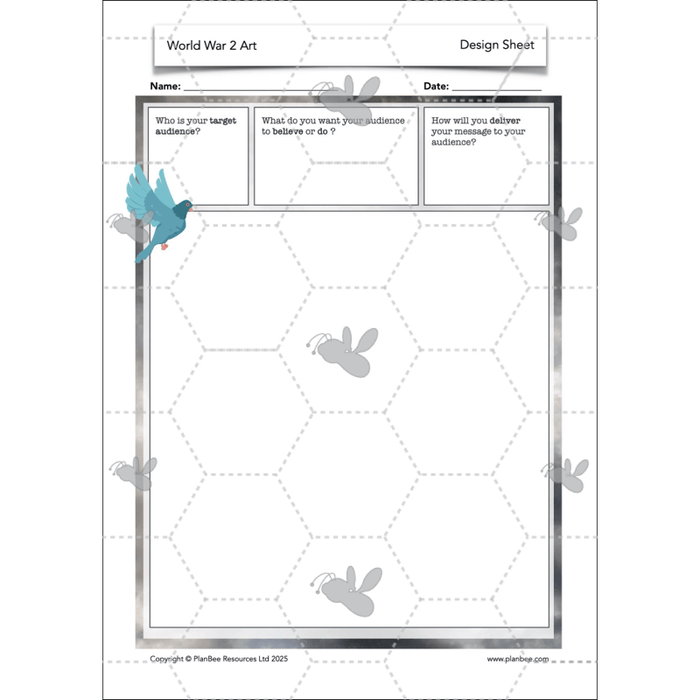PlanBee WW2 Art KS2 Planning and Resources