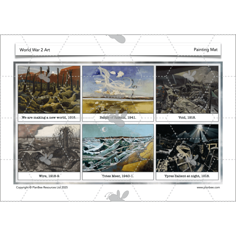 PlanBee WW2 Art KS2 Planning and Resources