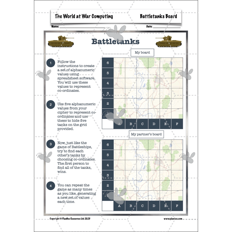 PlanBee World War 2 (UKS2) Topic Enrichment Lesson Pack