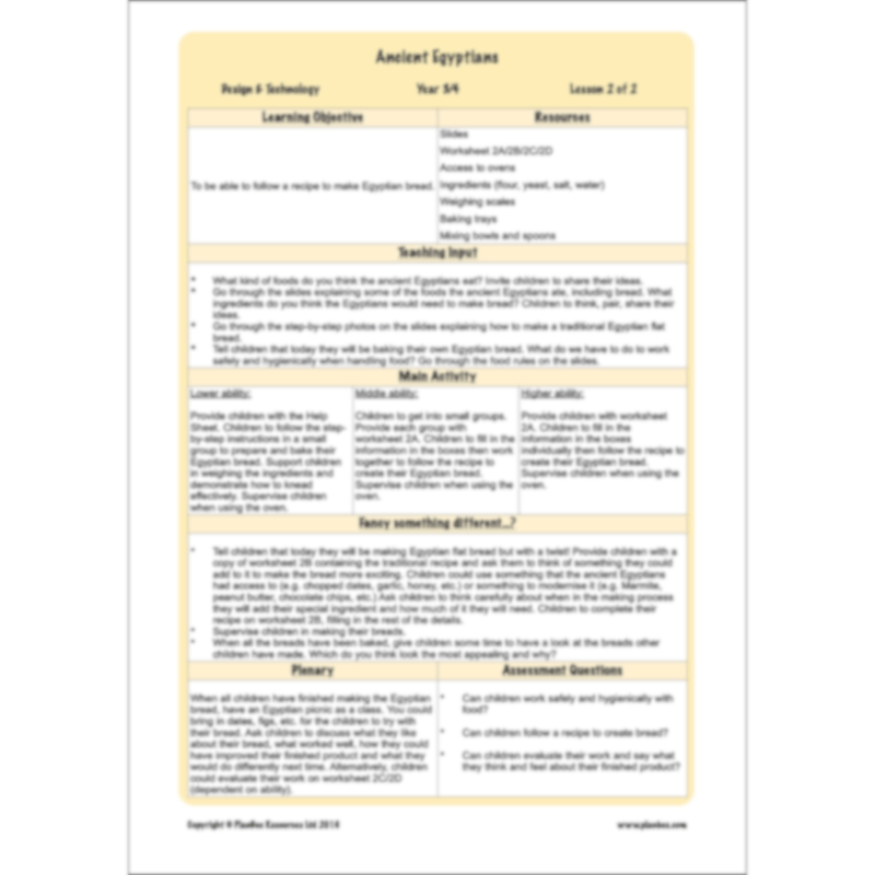 Ancient Egyptians Topic Enrichment Pack