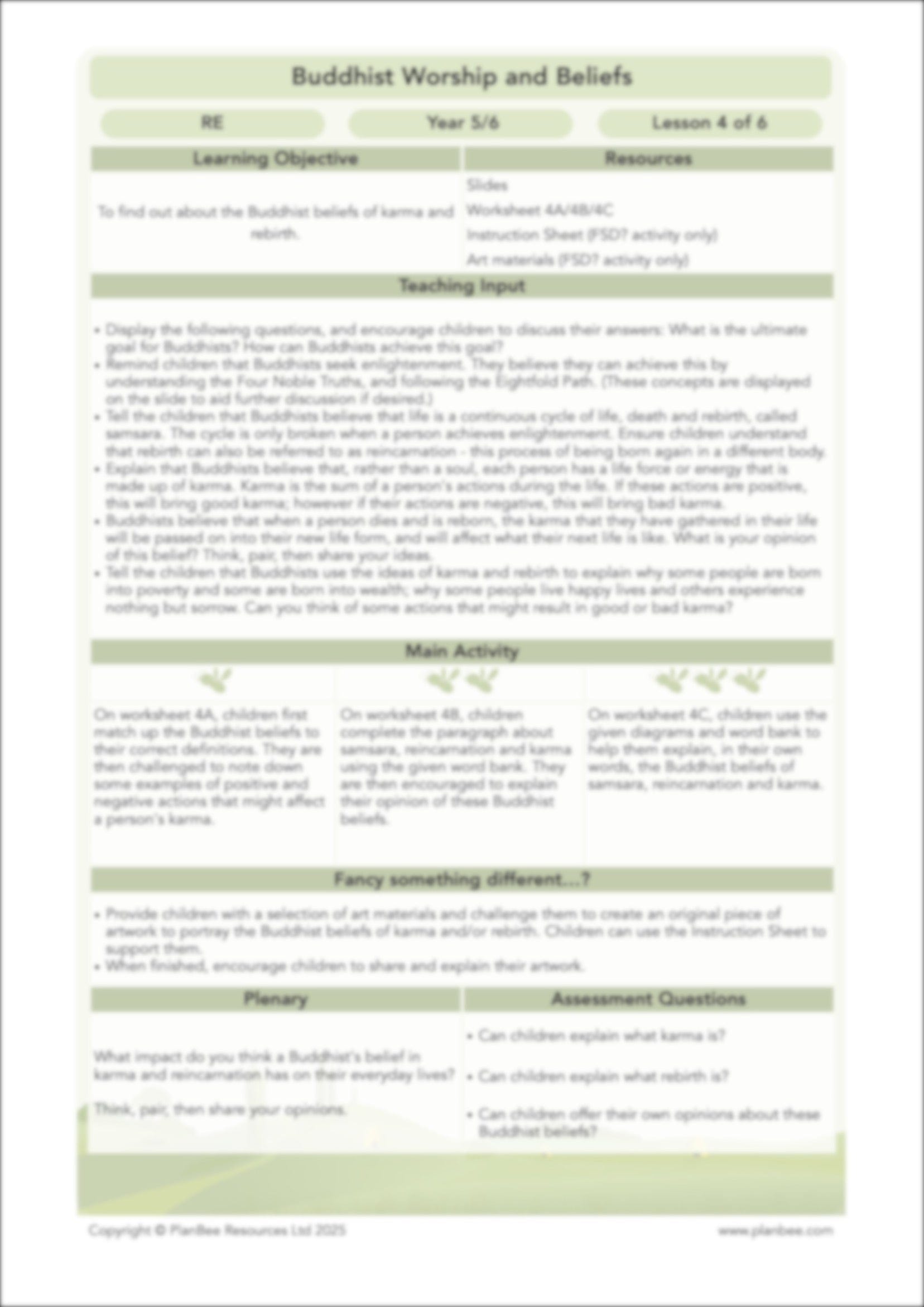 Buddhist Worship and Beliefs