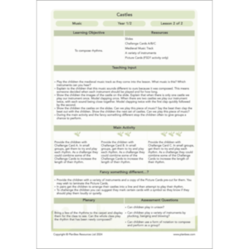 Castles Topic Enrichment Pack