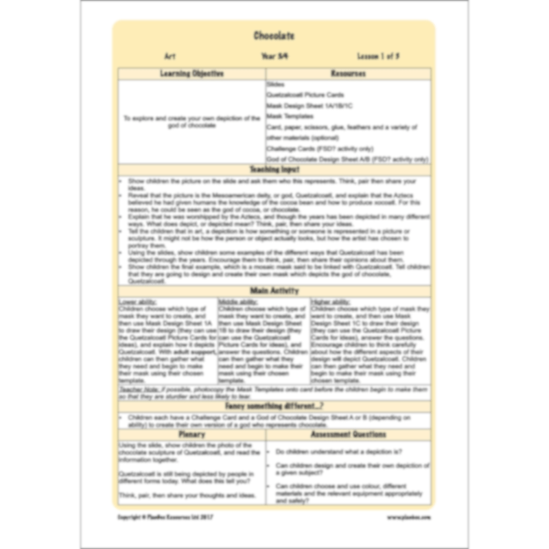 Chocolate Topic Enrichment Pack