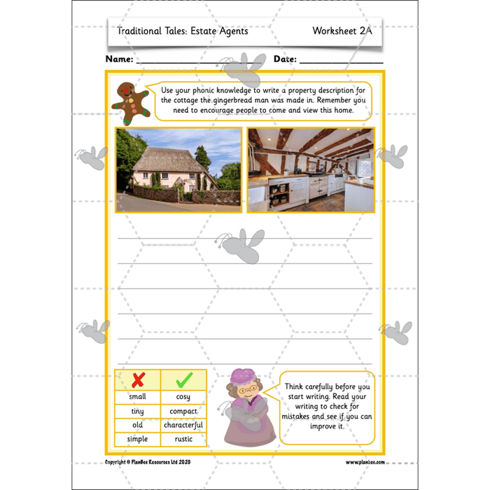 PlanBee FREE Mini-scheme | Traditional Tales: Estate Agents | KS1