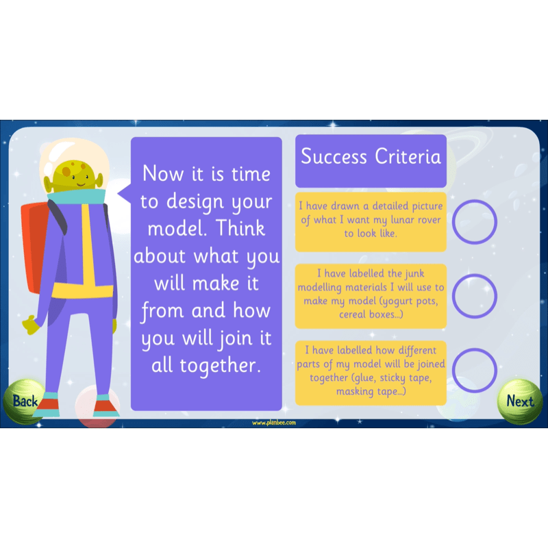 PlanBee Exploring Space Topic KS1 Enrichment Lesson Pack