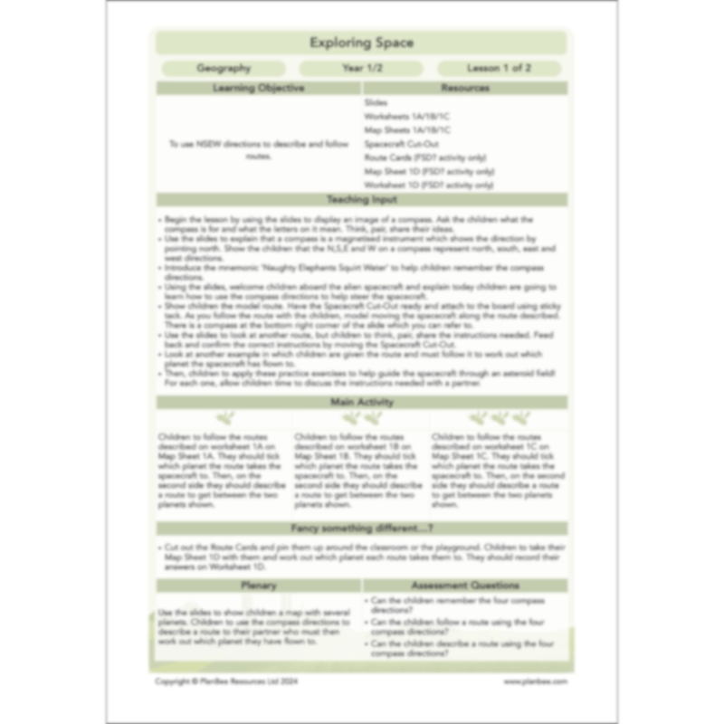 Exploring Space Topic Enrichment Pack