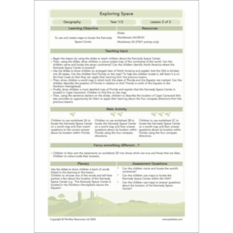 Exploring Space Topic Enrichment Pack