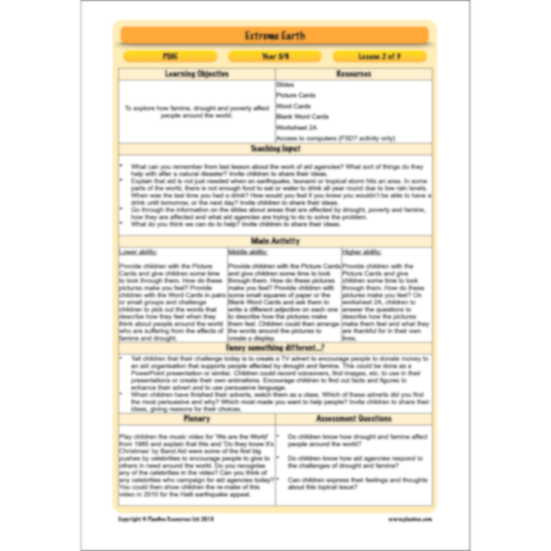 Extreme Earth Topic Enrichment Pack