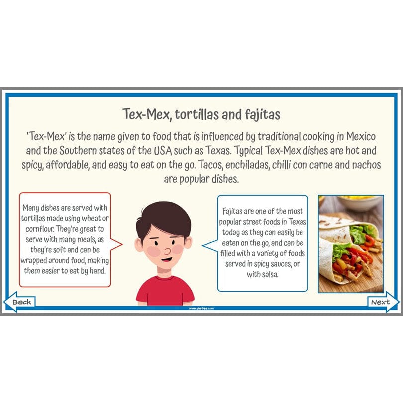 PlanBee Food of the USA KS2 DT Cookery Lessons by PlanBee