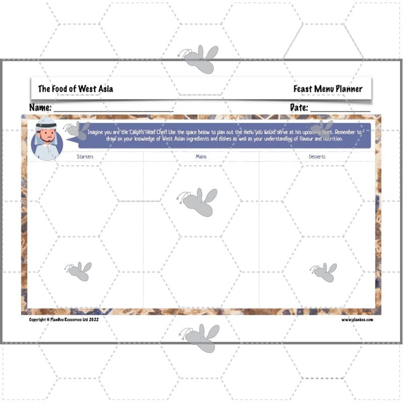 PlanBee The Food of West Asia KS2 DT lessons | PlanBee