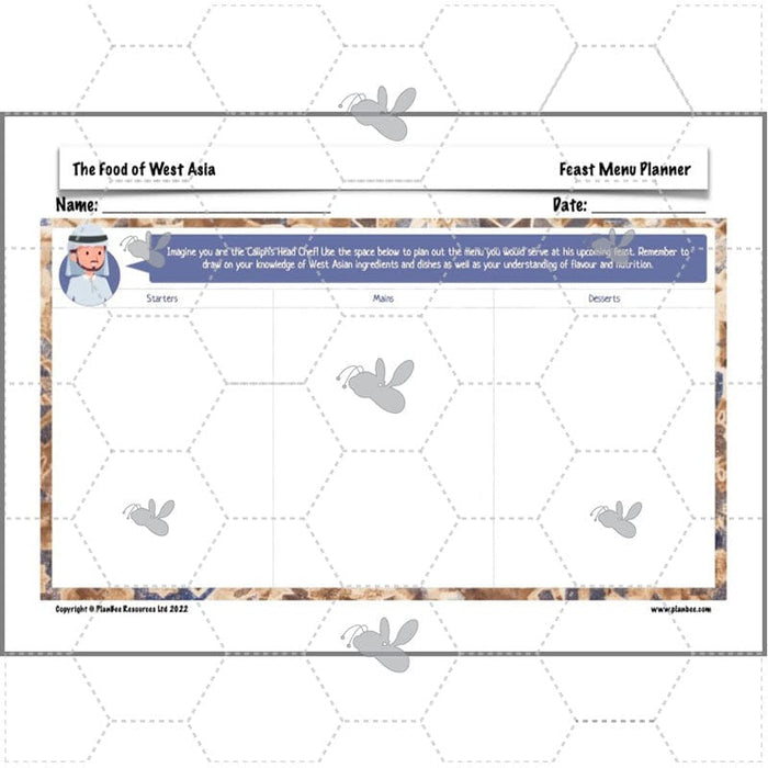 PlanBee The Food of West Asia KS2 DT lessons | PlanBee