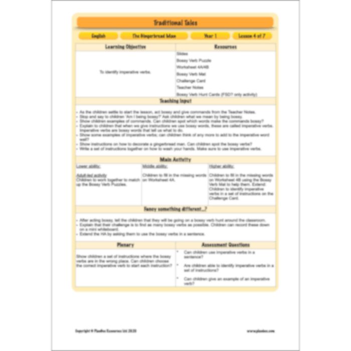 Traditional Tales: The Gingerbread Man