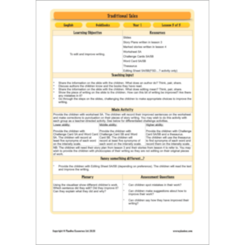 Traditional Tales: Goldilocks