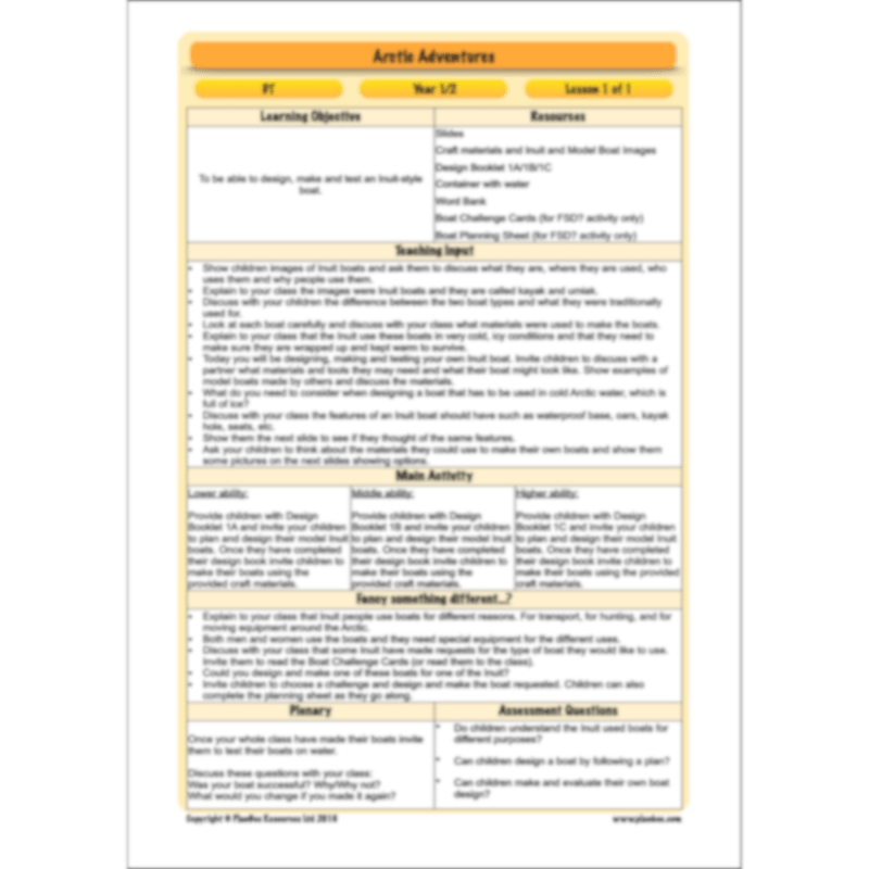 In the Arctic Topic Enrichment Pack