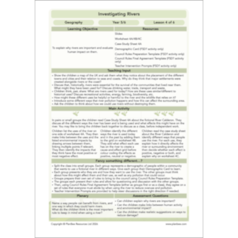 Investigating Rivers