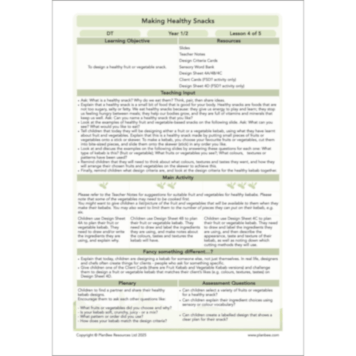 Making Healthy Snacks