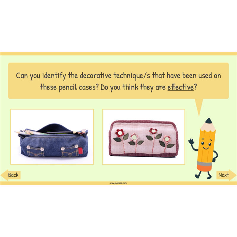 PlanBee Pencil Cases - Textiles: DT Lesson Plans for KS2 Y3/4
