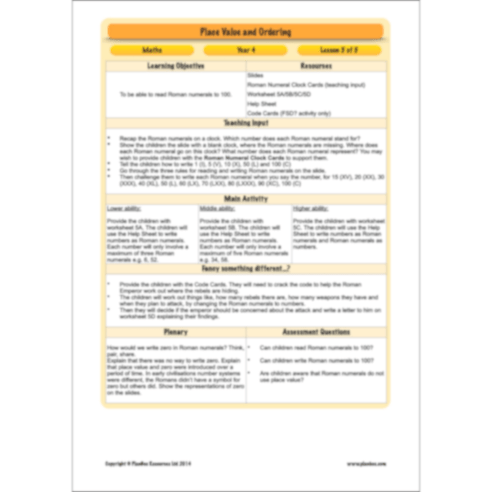 Place Value and Ordering