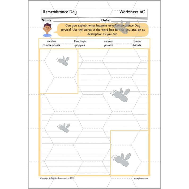 PlanBee KS1 Remembrance Day Lesson | Year 2 History Planning