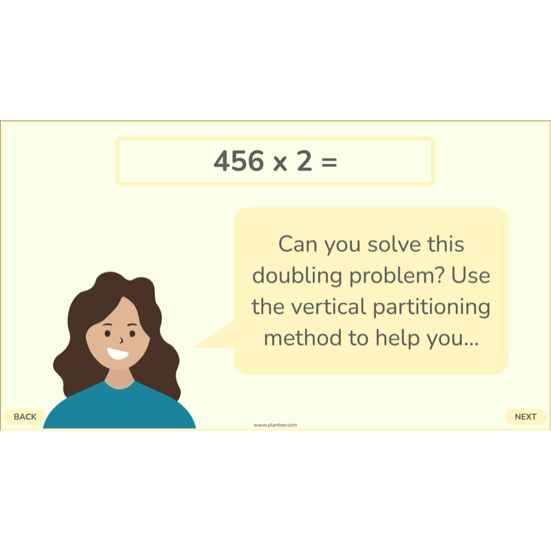 PlanBee Doubling and Halving Year 4 Maths Lessons by PlanBee