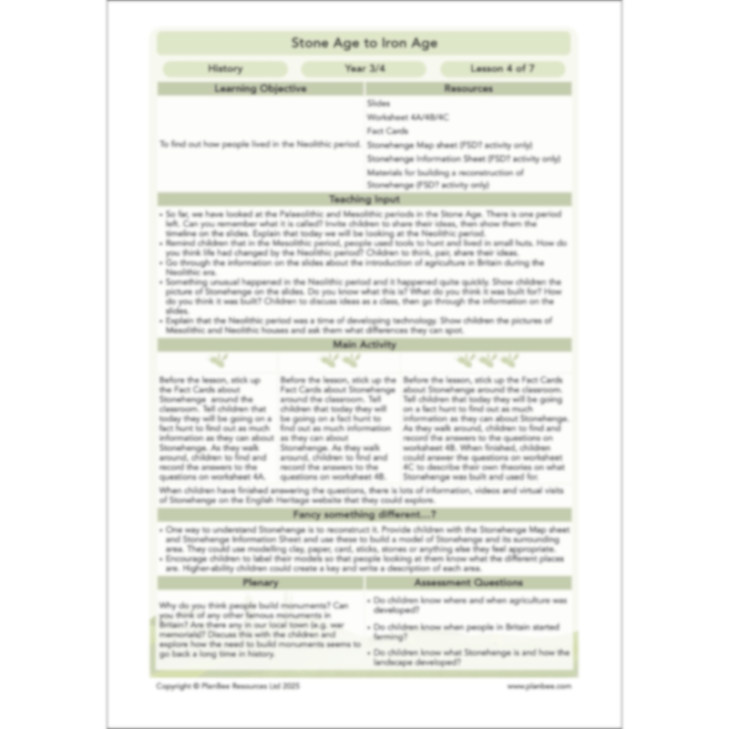 Stone Age to Iron Age