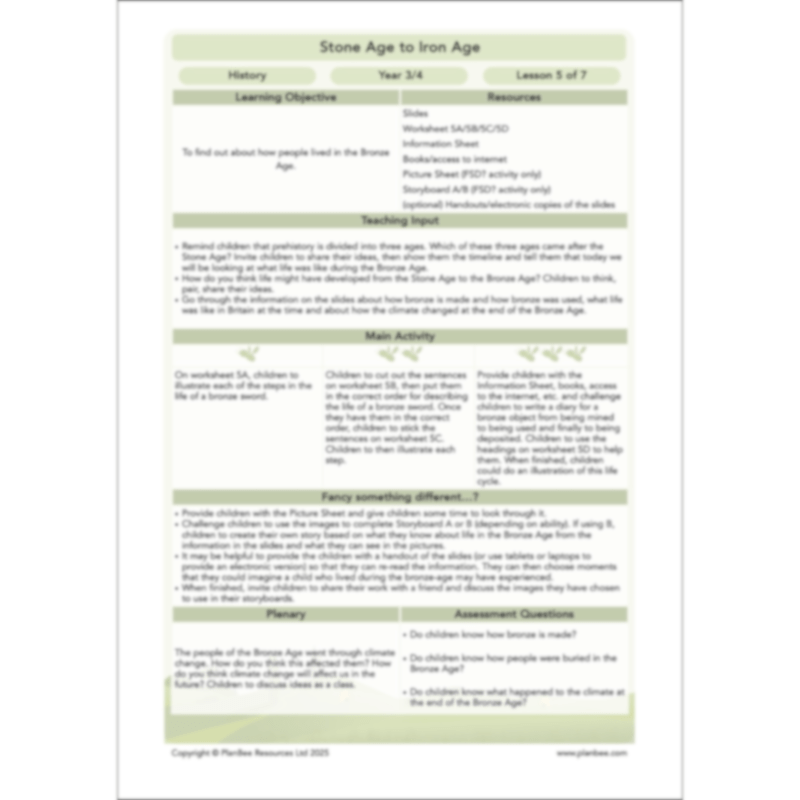 Stone Age to Iron Age