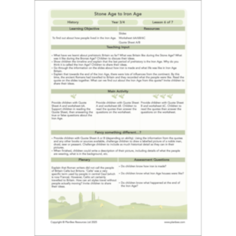 Stone Age to Iron Age