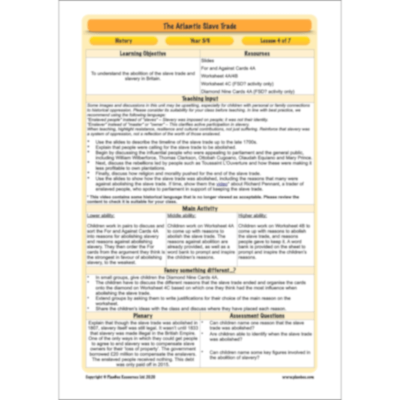 The Atlantic Slave Trade