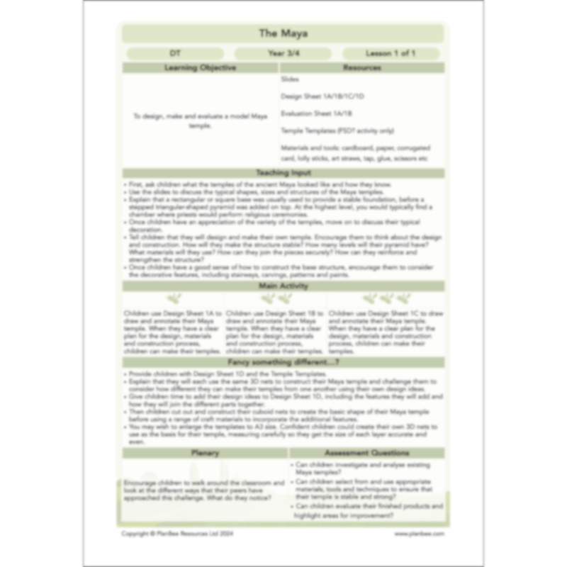 The Maya Topic Enrichment Pack