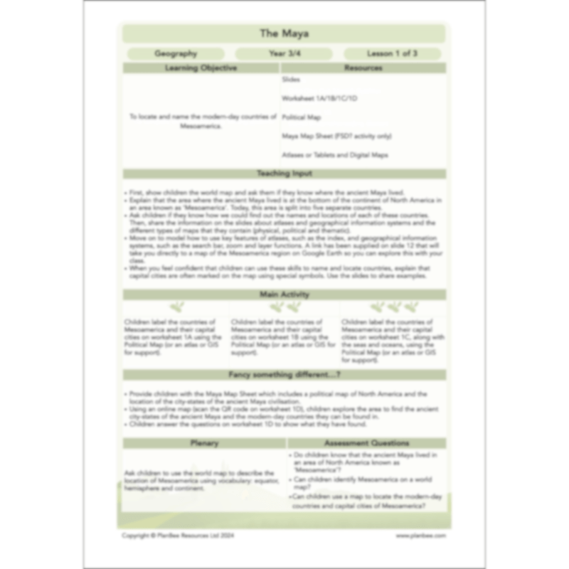 The Maya Topic Enrichment Pack