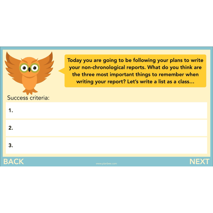 PlanBee The Owl who was Afraid of the Dark | KS2 Non-chronological Reports