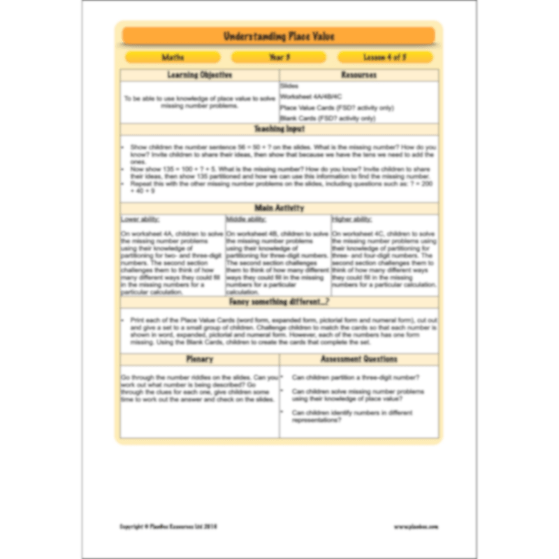 Understanding Place Value