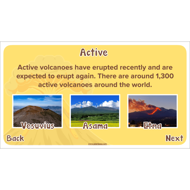 PlanBee Volcanoes KS2 Geography Lesson Planning