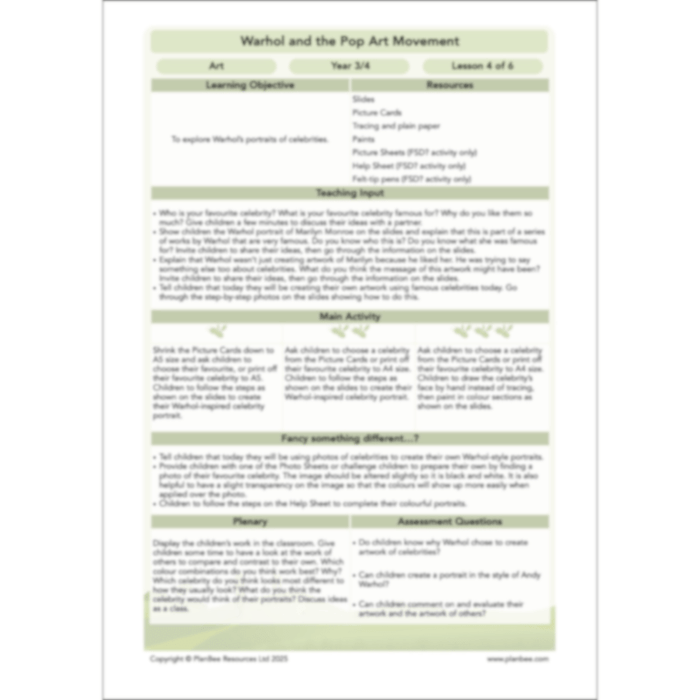 Warhol and the Pop Art Movement