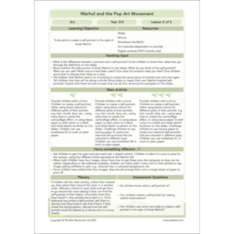 Warhol and the Pop Art Movement