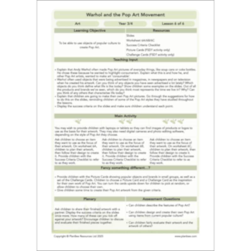 Warhol and the Pop Art Movement