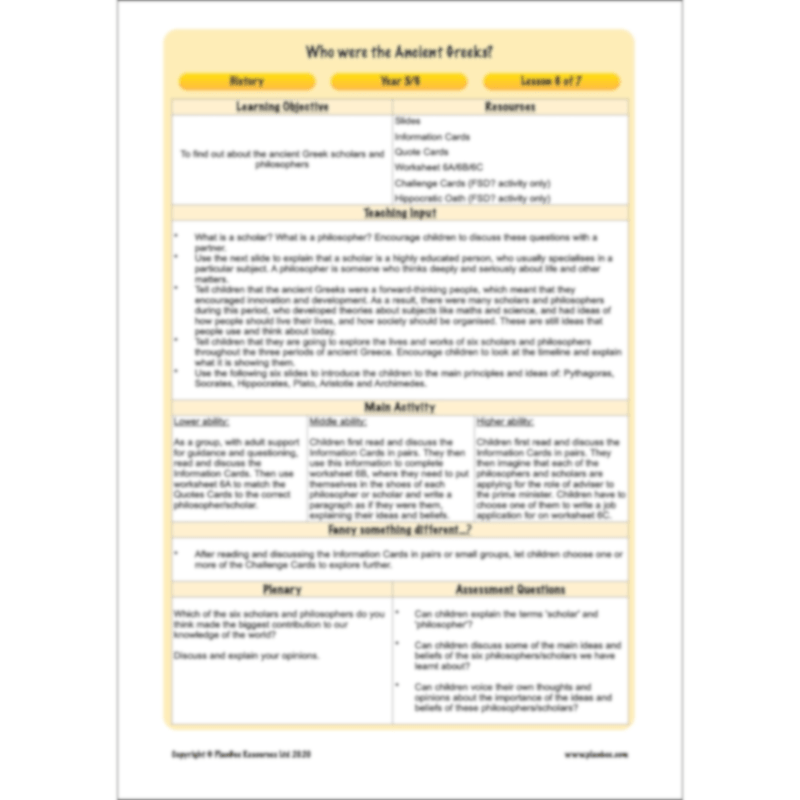 Who were the Ancient Greeks?