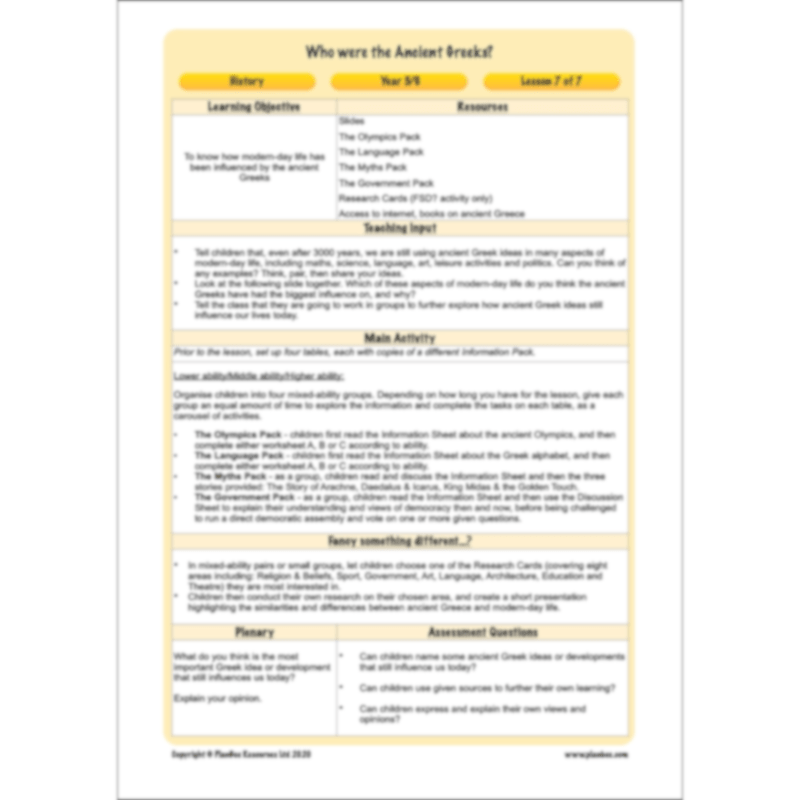 Who were the Ancient Greeks?