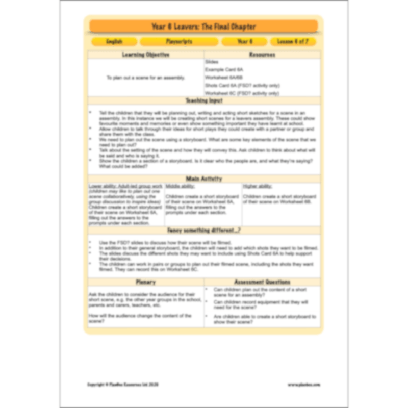 Year 6 Leavers: The Final Chapter