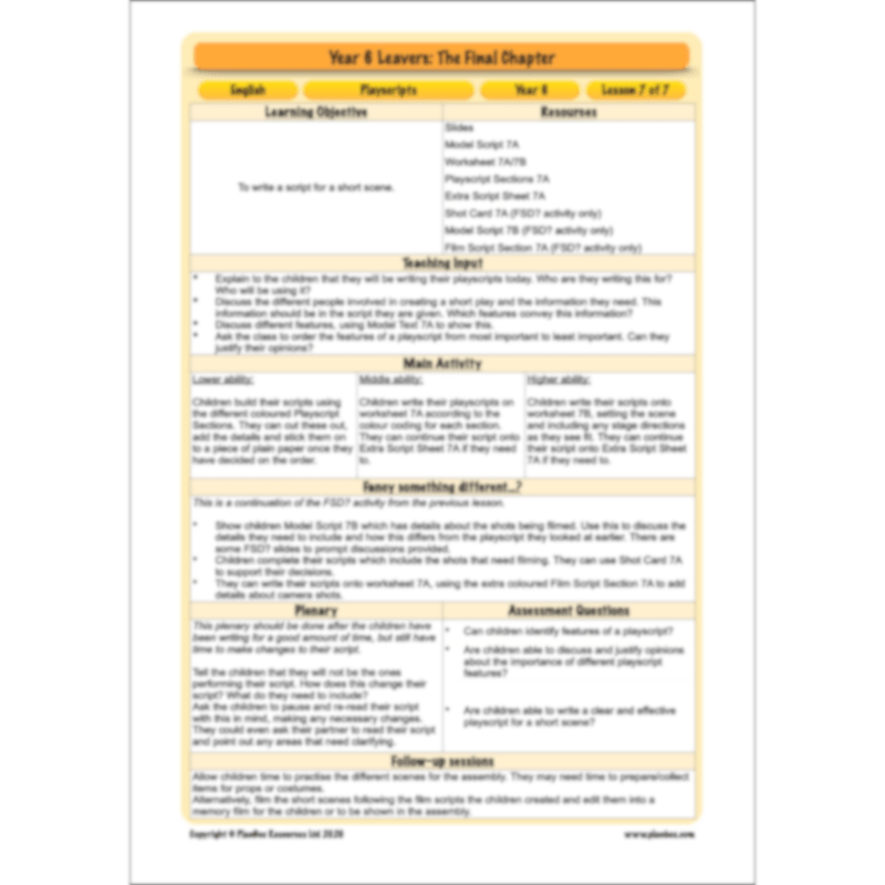 Year 6 Leavers: The Final Chapter