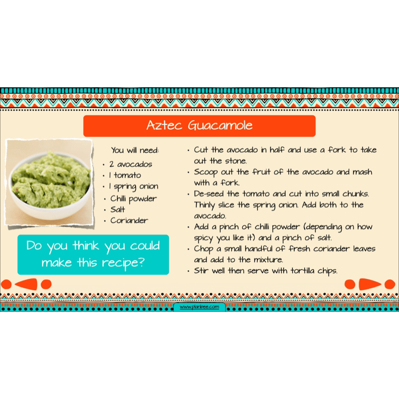 PlanBee Aztecs KS2 Topic Enrichment Pack