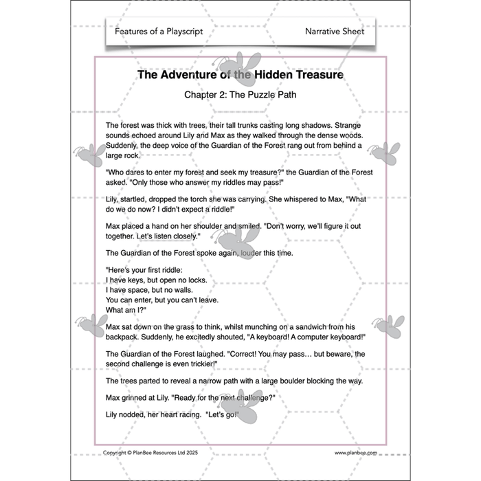 Features of a Playscript KS2 | English Lesson Pack — PlanBee