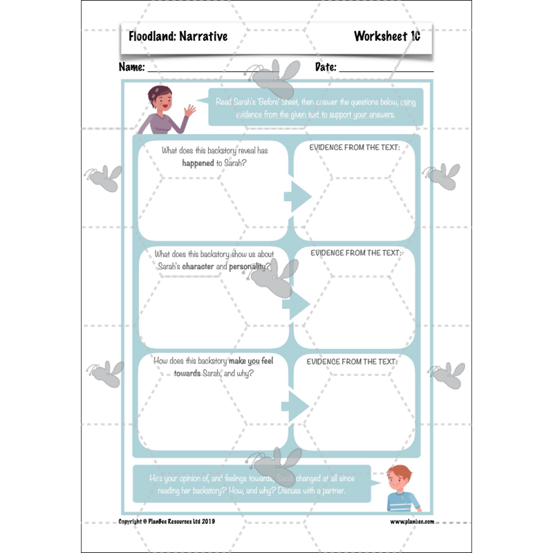 PlanBee Floodland: Narrative KS2 | Year 6 English Lesson Pack
